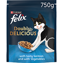 FELIX® Doubly Delicious Salmon & Vegetables Dry Cat Food