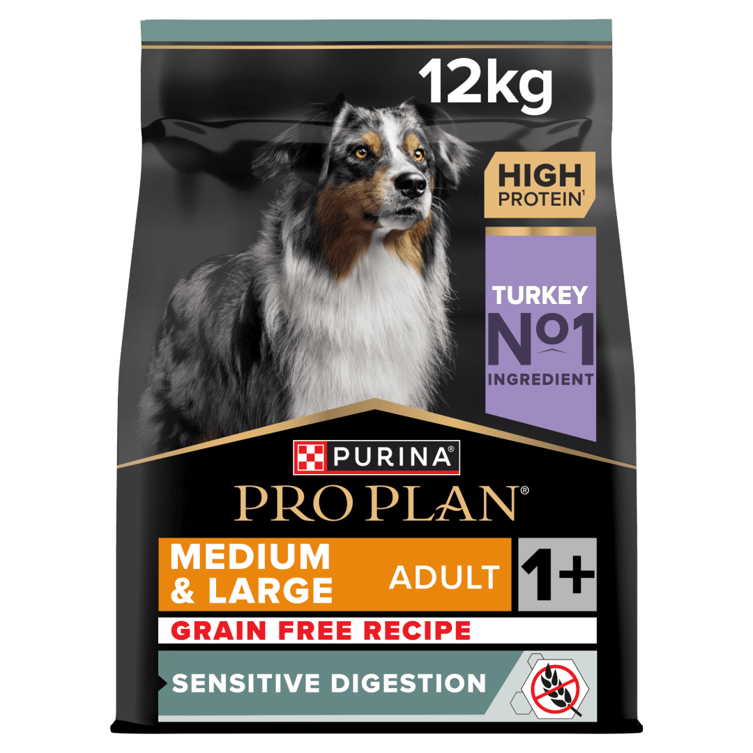 PRO PLAN® Medium and Large Grain Free Sensitive Digestion Turkey Dry Dog Food