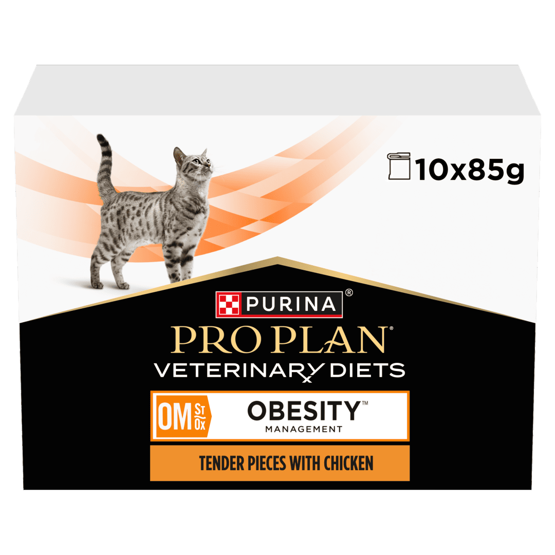 PRO PLAN® VETERINARY DIETS OM Obesity Management with Chicken Wet Cat Food Pouch