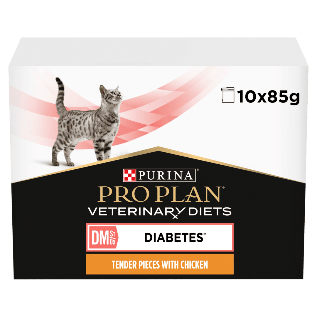 PRO PLAN® VETERINARY DIETS DM Diabetes Management with Chicken Wet Food Pouch