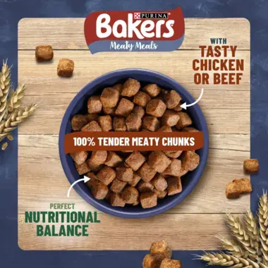 Bakers Meaty Meals bowl of food