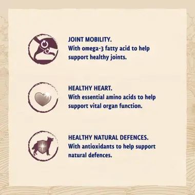 Joint mobility / Healthy heart / Healthy skin and shiny coat