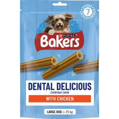 BAKERS® Dental Delicious Large Dog Chicken Dog Chews
