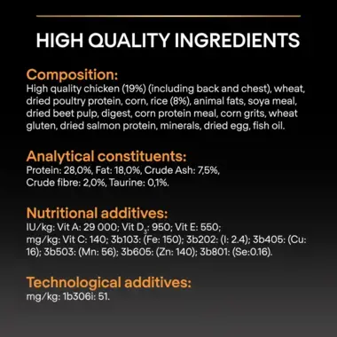 High quality ingredients