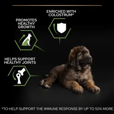 Enriched with colostrum, promotes healthy growth, supports healthy joints