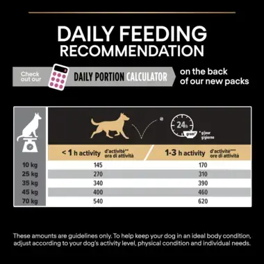 Daily feeding recommendation