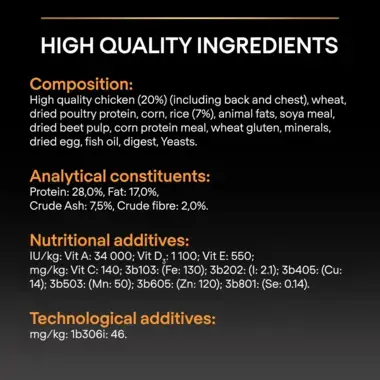 High quality ingredients