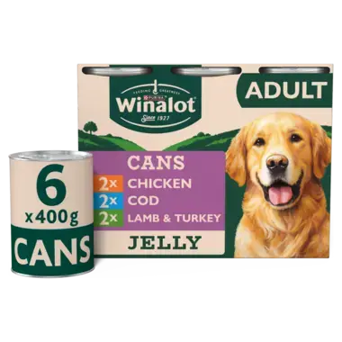  WINALOT® Classics in Jelly (Chicken, Lamb & Turkey, Cod) Wet Dog Food Cans